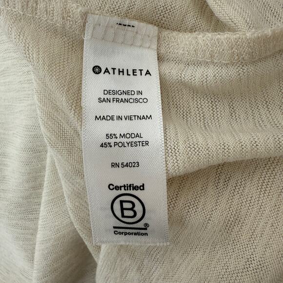 Athleta Martinique Maxi Dress | Asiago White | minimalist coastal drapey | Small - Picture 8 of 10